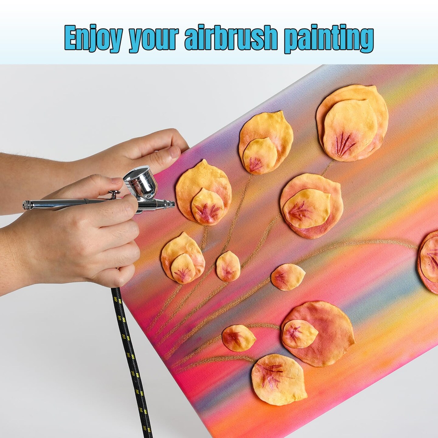 Airbrush Cleaner, 33.82 Oz Air Brush Cleaning Solution for Water-Based Acrylic Color Paints, Quickly Clean Clogged Airbrushes, Paint Brushes, Art Tools