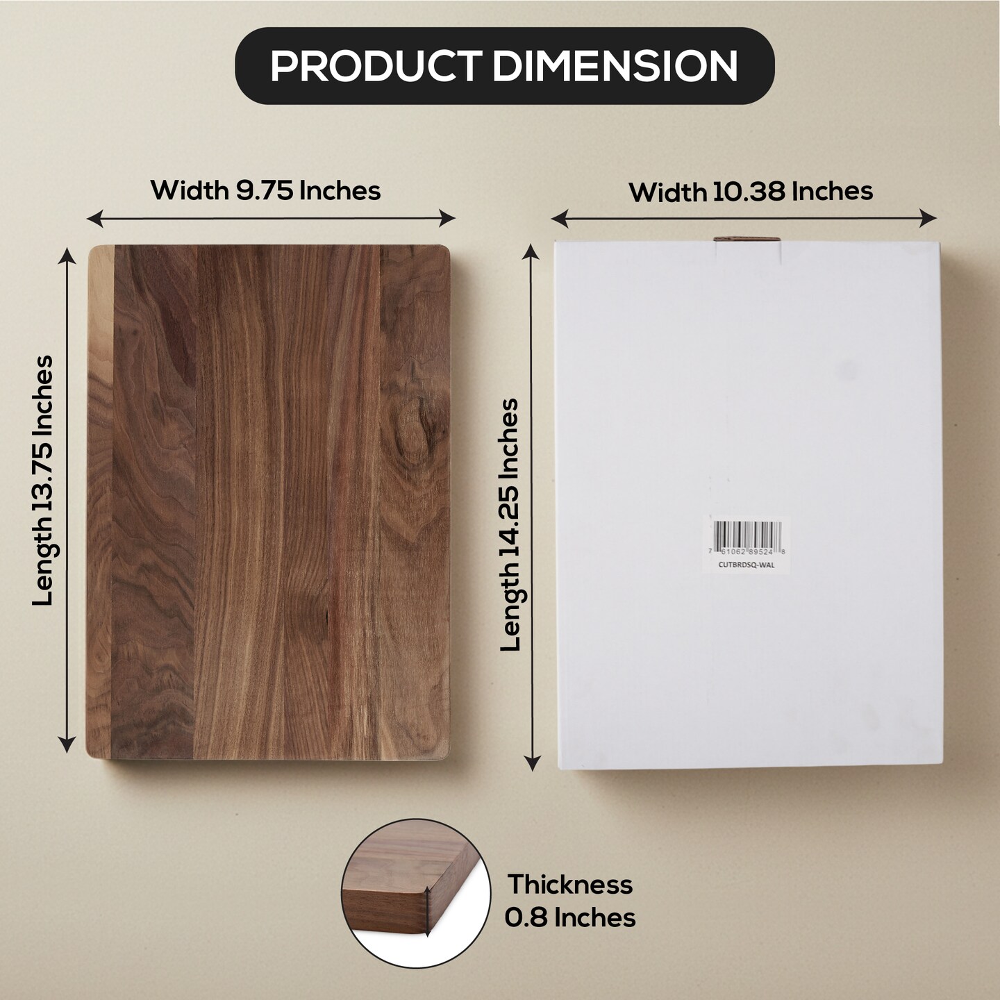 MakerFlo Blank Cutting Boards – Walnut, Rubberwood & Bamboo | Bulk & Wholesale Engraving Blanks for Crafters, Laser Engravers, Small Businesses & DIY Makers