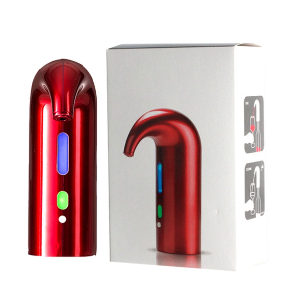 Edge Collections -Red-Efficient Wine Oxygenator for Enhanced Flavor-1 pcs