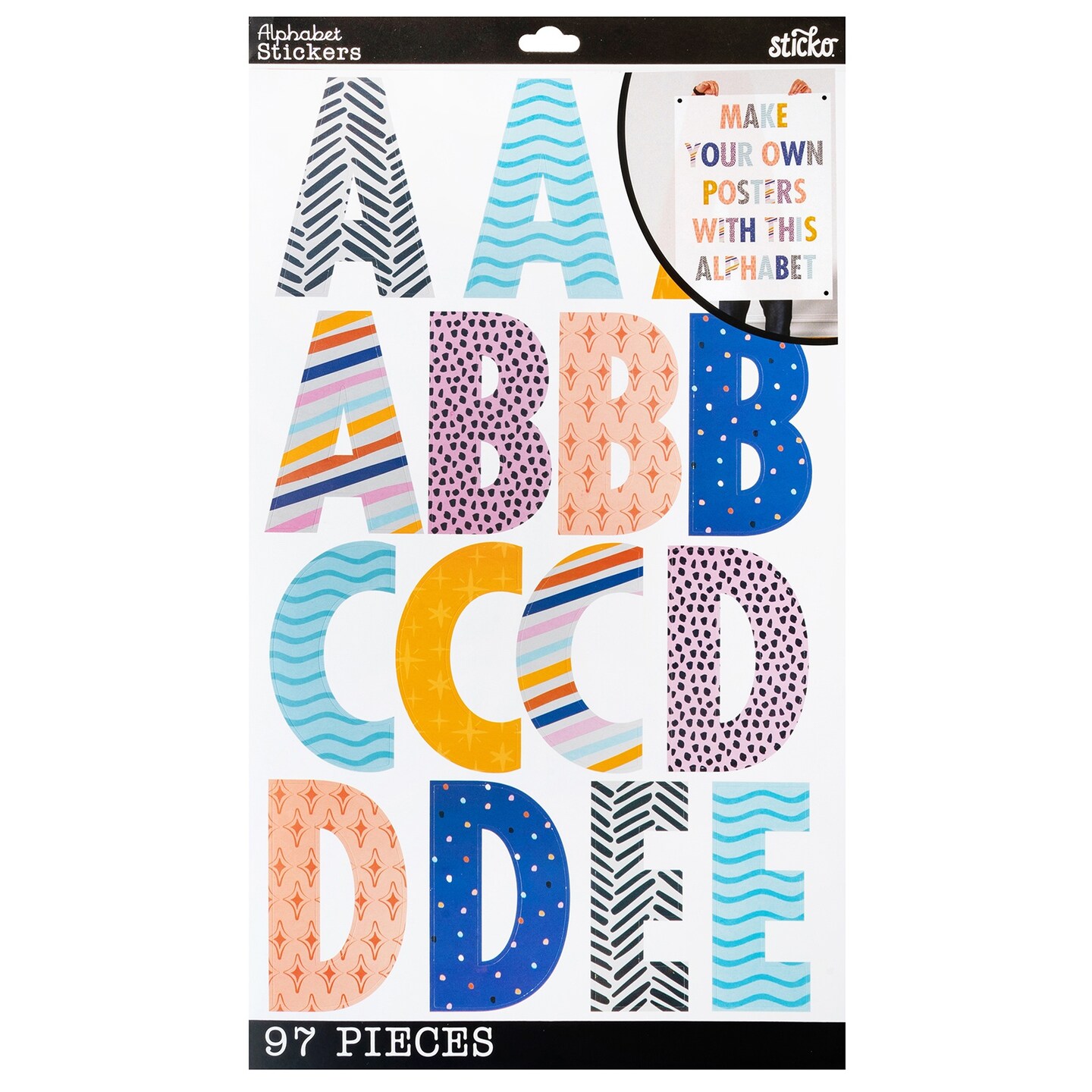 EK Success > Gold Glitter Foam - Sticko Alphabet Stickers: A Cherry On Top