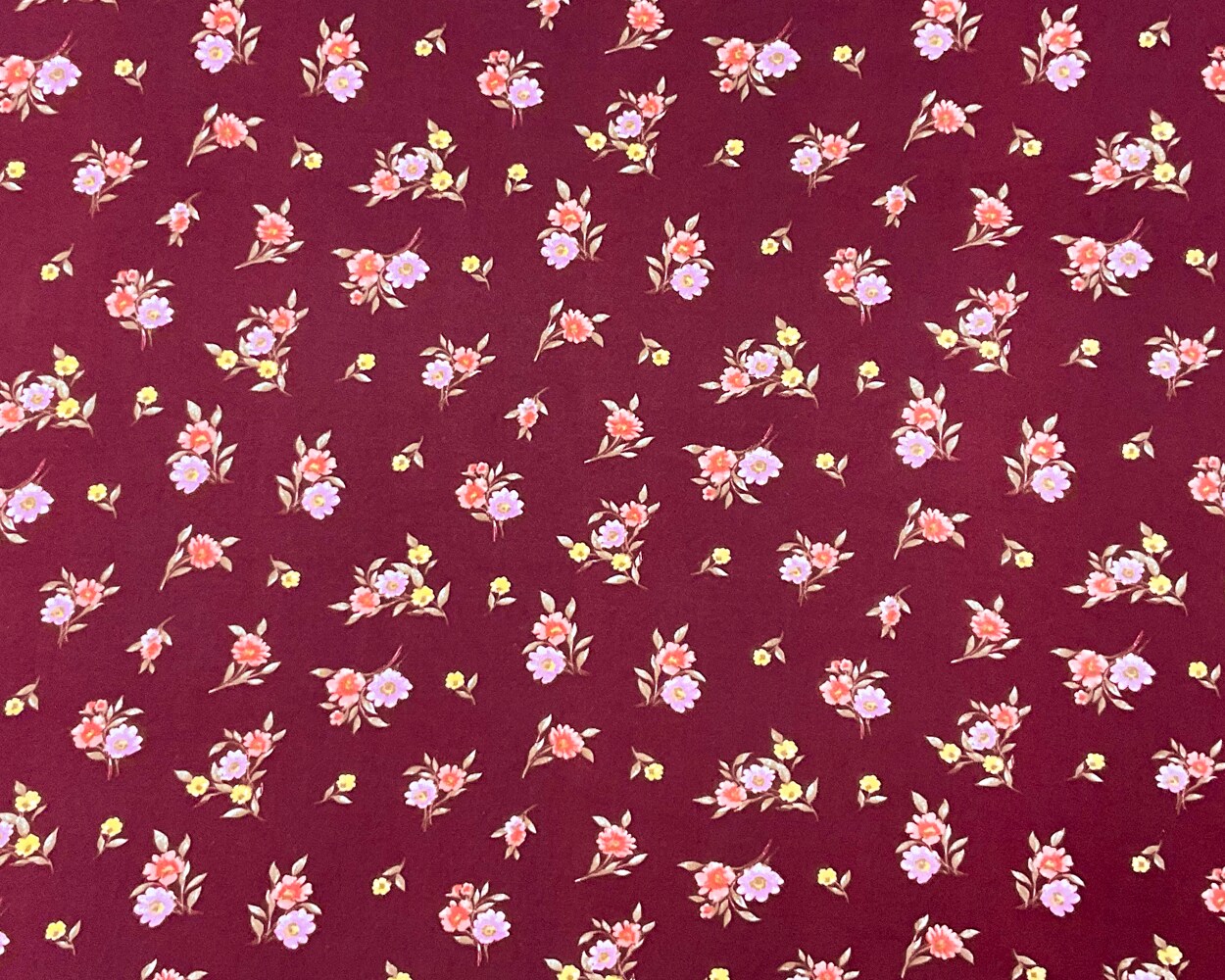 Red-Multi Poly Spandex Stretch Floral Print DB Jersey Knit Fabric By the Yard