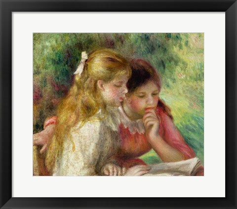 Framed Art The Reading by Pierre-Auguste Renoir Wall Decor 18x24 Artwork