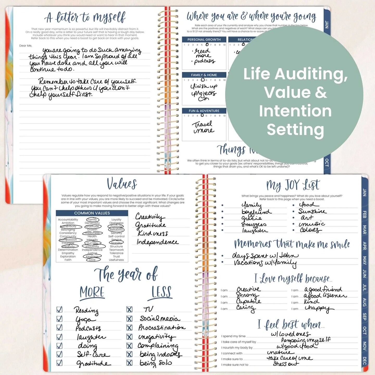 bloom daily planners 2026 Soft Cover Weekly & Monthly Planner, 8.5" x 11", Brilliant Brushstrokes