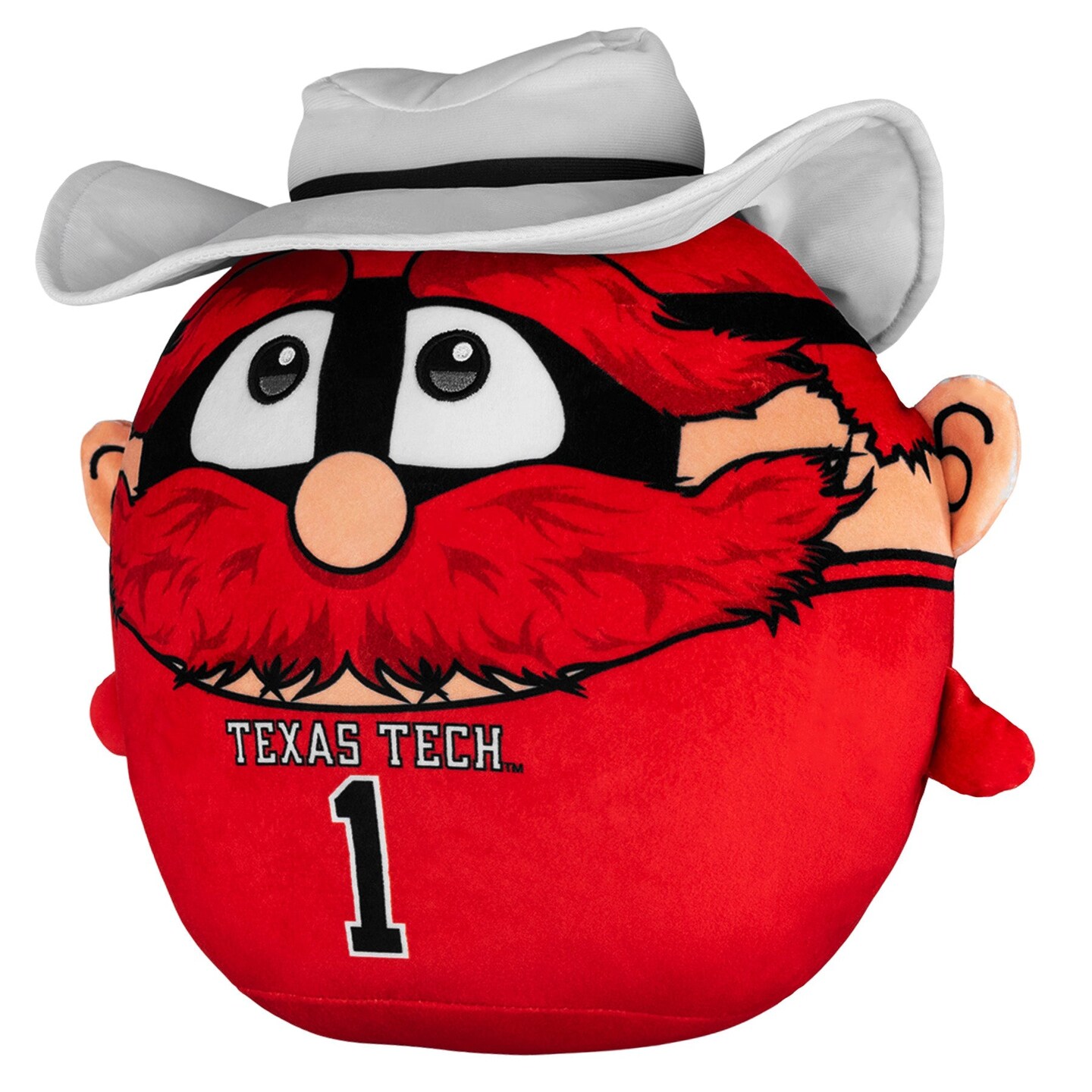 Sleep Squad Texas Tech Red Raiders Raider Red 12" Mascot Kiri Cloud Plushie