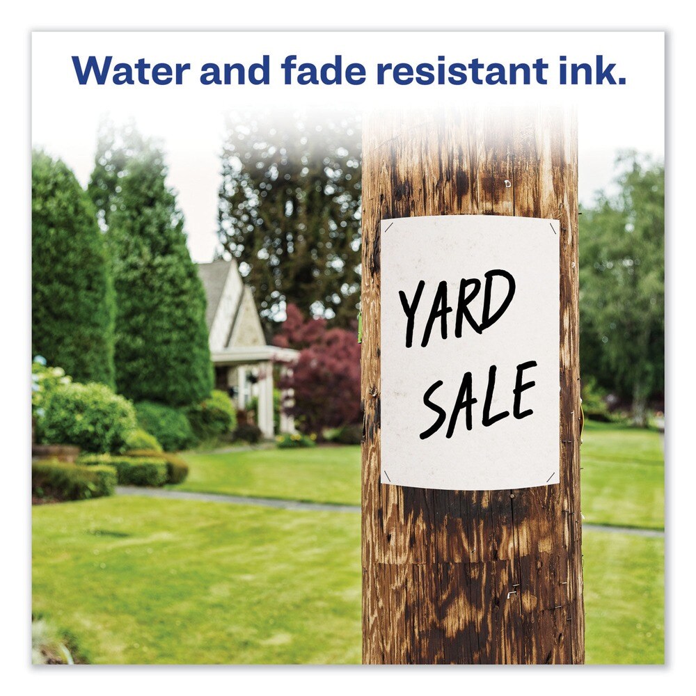 Avery Broad Chisel Tip Regular Desk-Style MARKS A LOT Permanent Marker Value Pack - Assorted Colors (24/Pack)