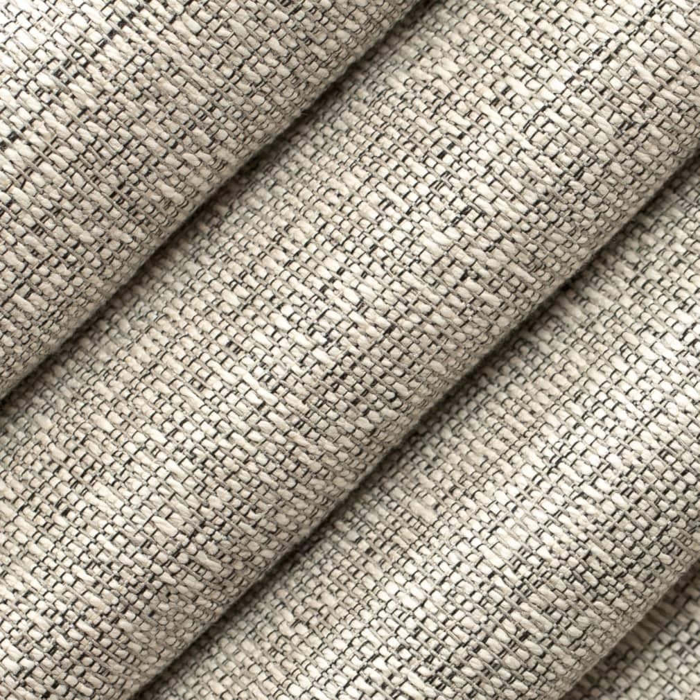 Natural Grey Stain Resistant Performance Pet Friendly Texturedd Tweed Upholstery Fabric by The Yard - SKU: Isla Pewter