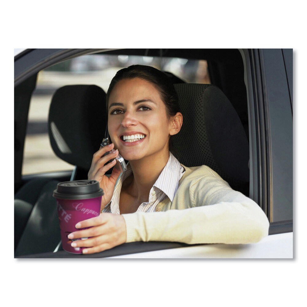 SOLO 12 oz. Paper Hot Drink Cups in Bistro Design - Maroon (50/Pack)