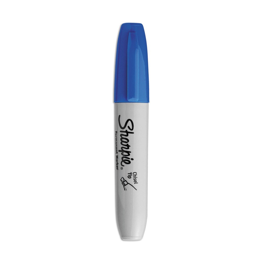 Sharpie Medium Chisel Tip Permanent Marker - Blue (1-Dozen)