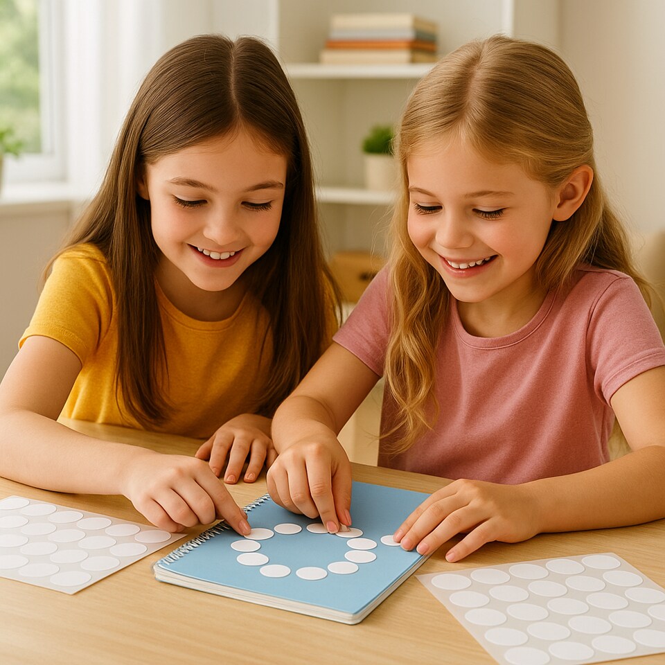 Colored Dot Stickers – 1" Round Adhesive Labels, 768 Pack for Crafts, Classrooms & Organization