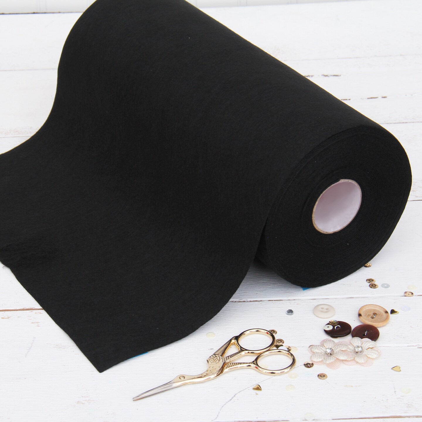Threadart Premium Felt Roll - 12" x 10yd | Soft Wool-Like Feel | 1.2mm Thick for DIY Crafts, Sewing, Crafting Projects | Compatible with Cricut Maker