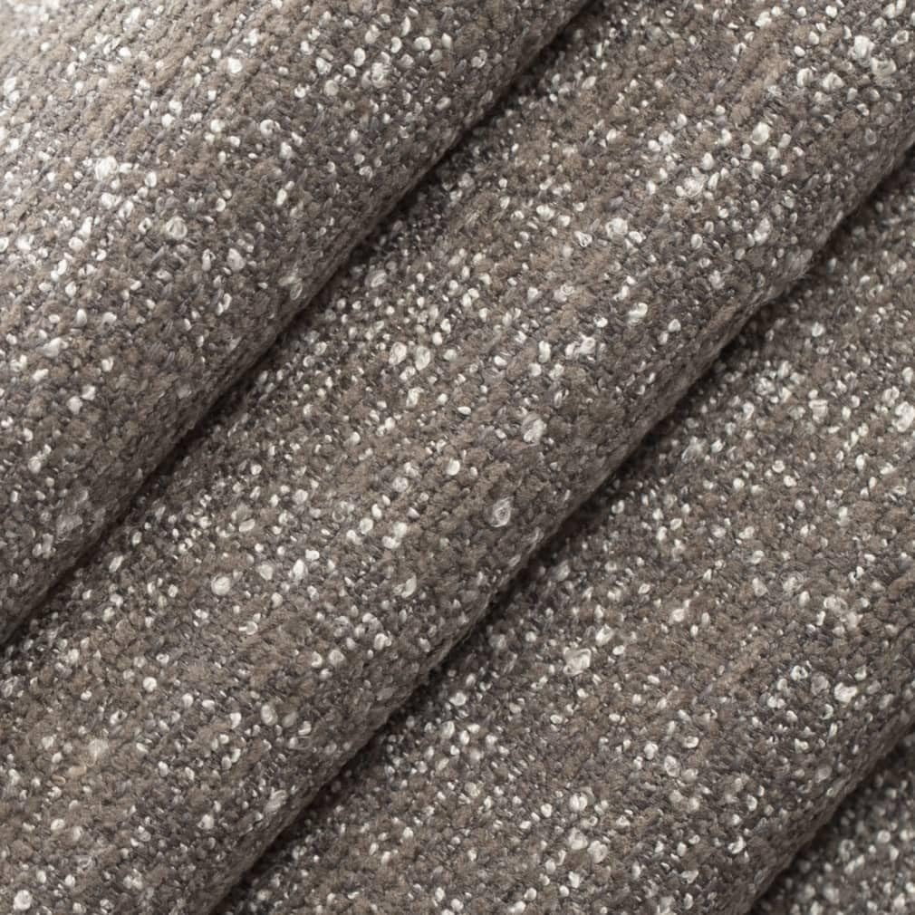 Grey Stain Resistant Performance Pet Friendly Texturedd Tweed Upholstery Fabric by The Yard - SKU: Erica Ash
