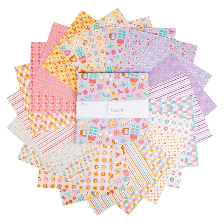 Patchwork 10" Square Pack (Layer Cake / 10" Stacker) by for Riley Blake (10-17240-42)