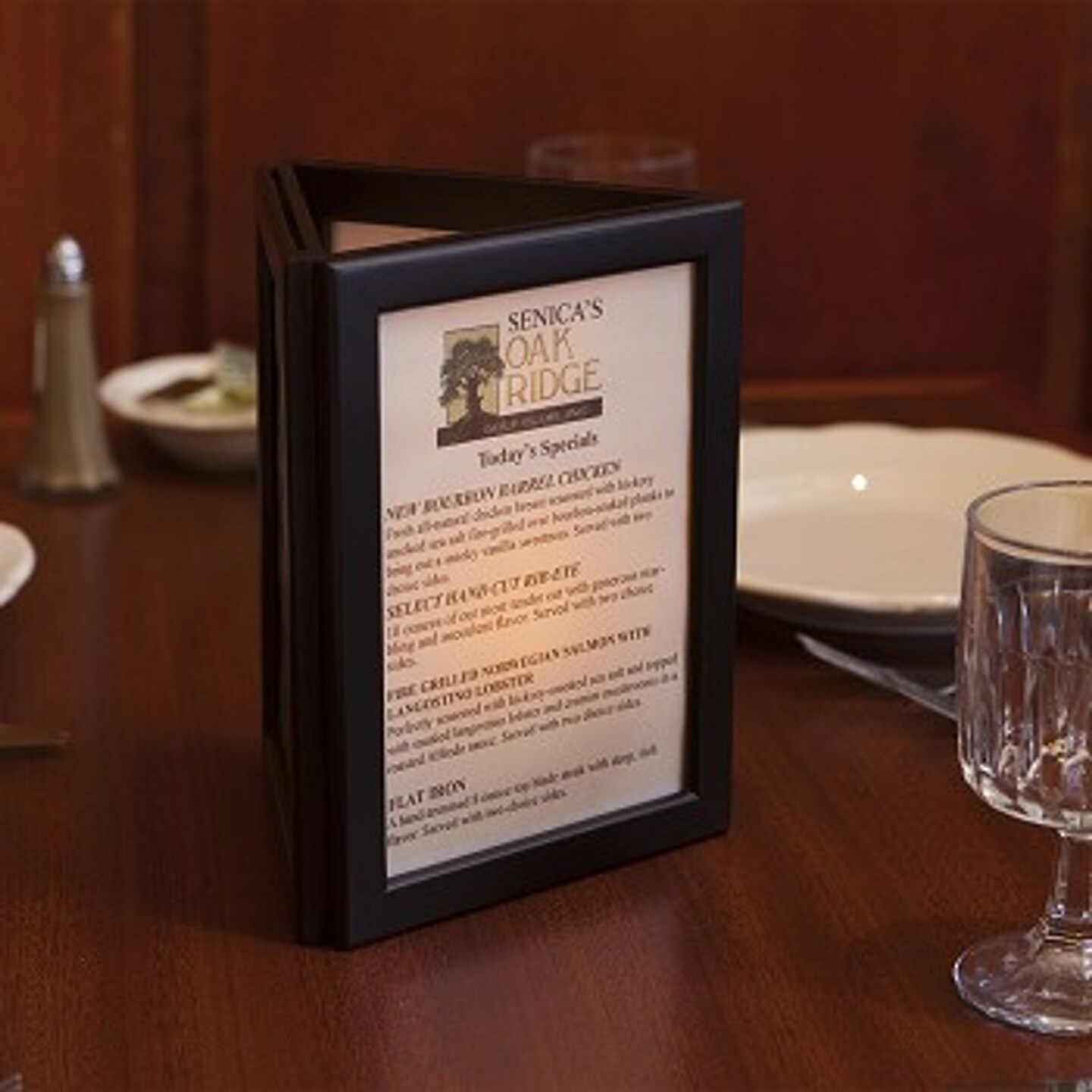 Edge Collections-Black-Personalized Flameless Candle Picture Frame Centerpiece-1 pcs