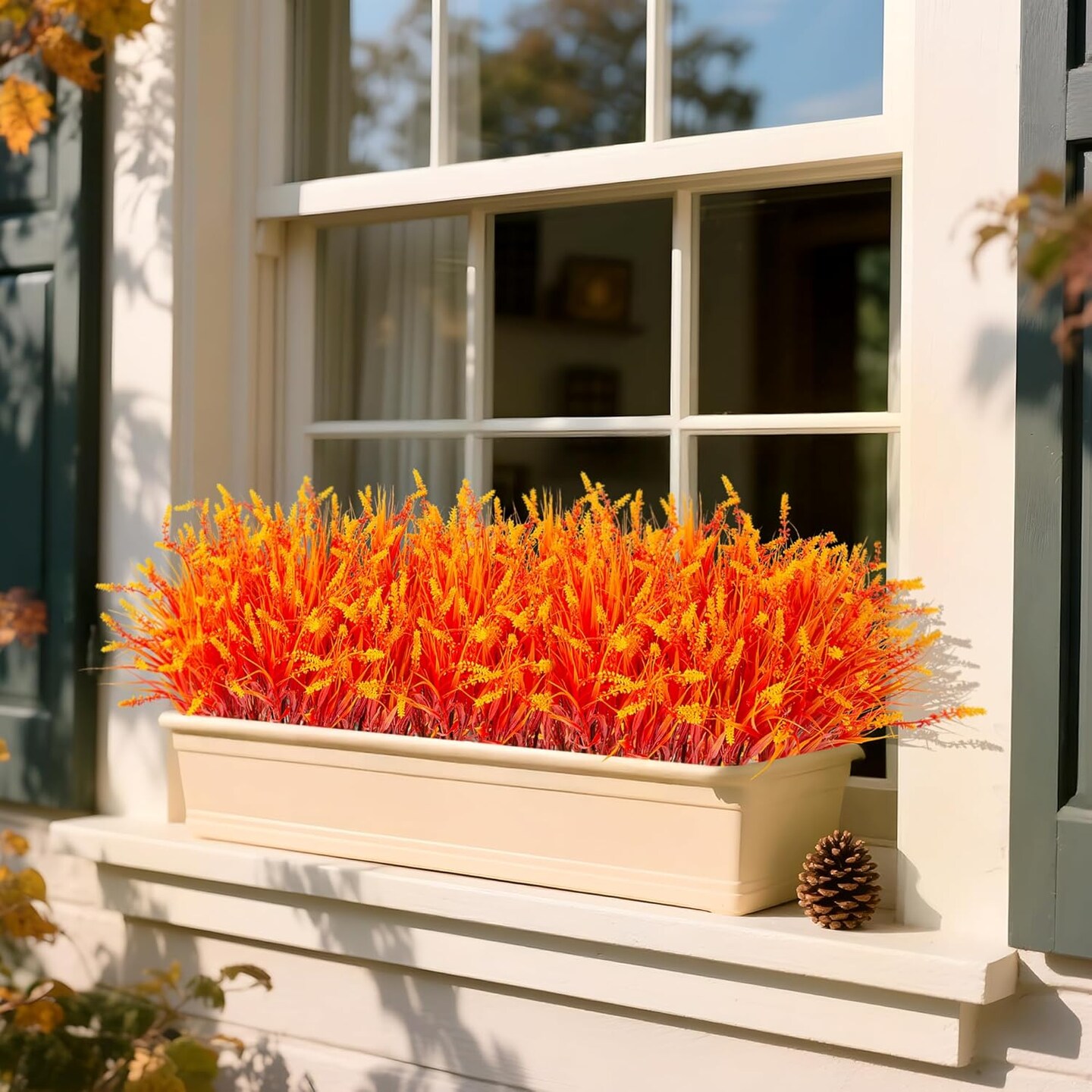 12 Bundles Fall Monkey Grass (Orange)