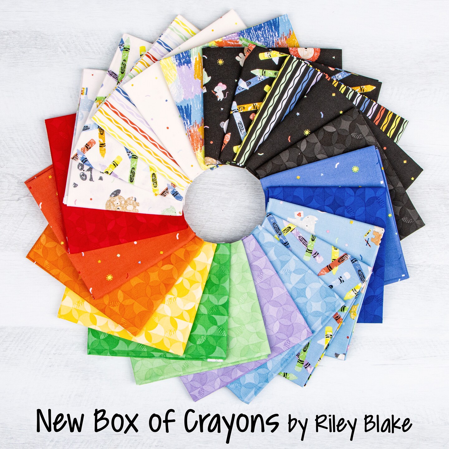 Confetti in Black (c16514-black) | New Box of Crayons | Riley Blake Designs | Riley Blake