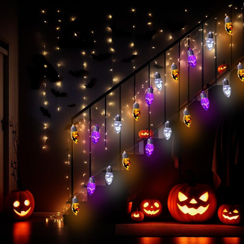 Halloween Bulb String Lights Decorations - Halloween