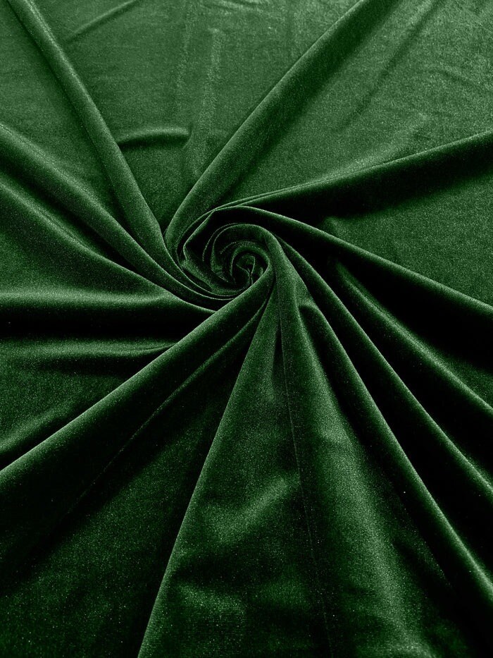 1 Yard Premium Stretch Velvet Fabric Apparel Crafting Material 58/60&#x22; Wide