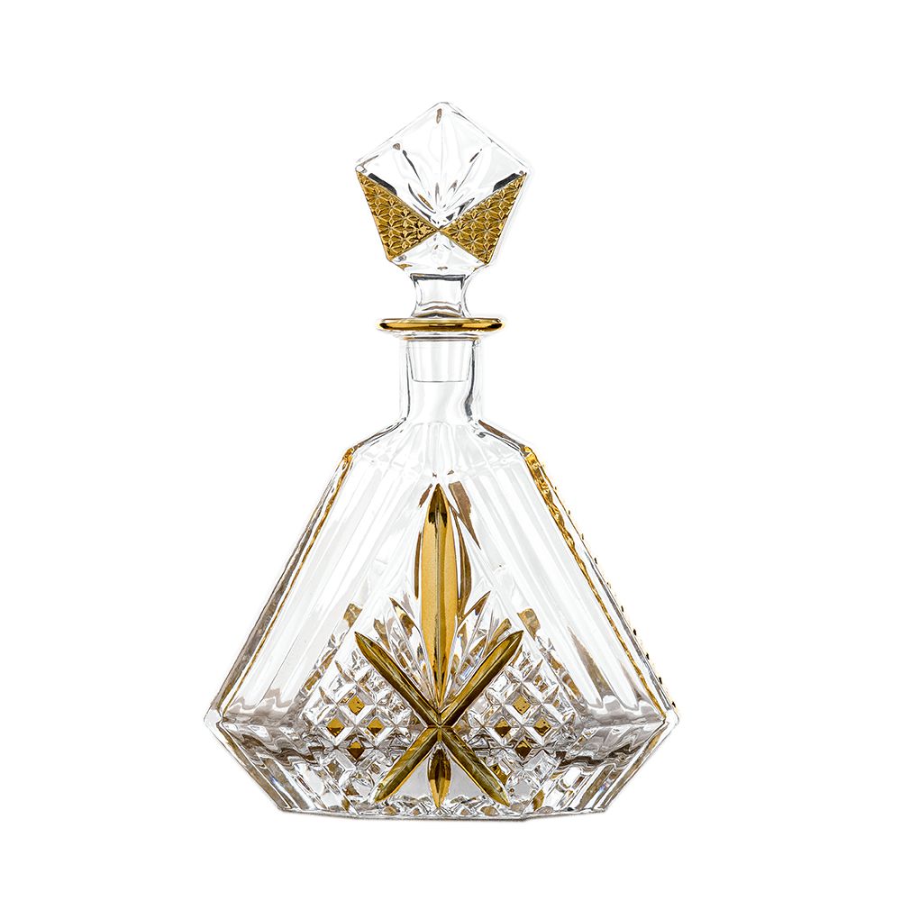 Unique Designed Crystal Decanter with Six Cups Set