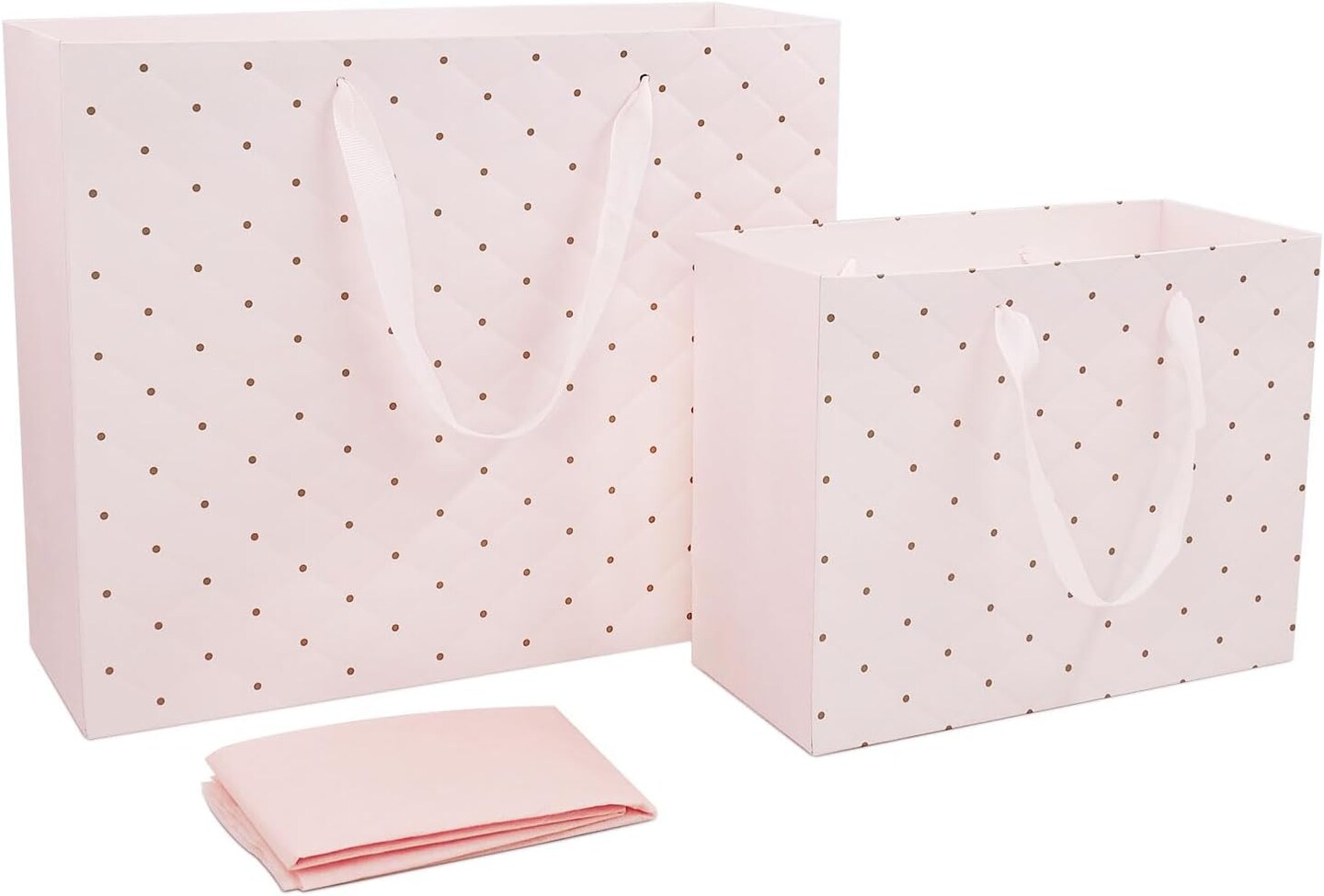Pink Gift Bags with Tissue Paper & Handles – Large 13” & Medium 9” Paper Gift Bags for Birthdays, Bridal Showers, Weddings, Mother’s Day & Special Occasions