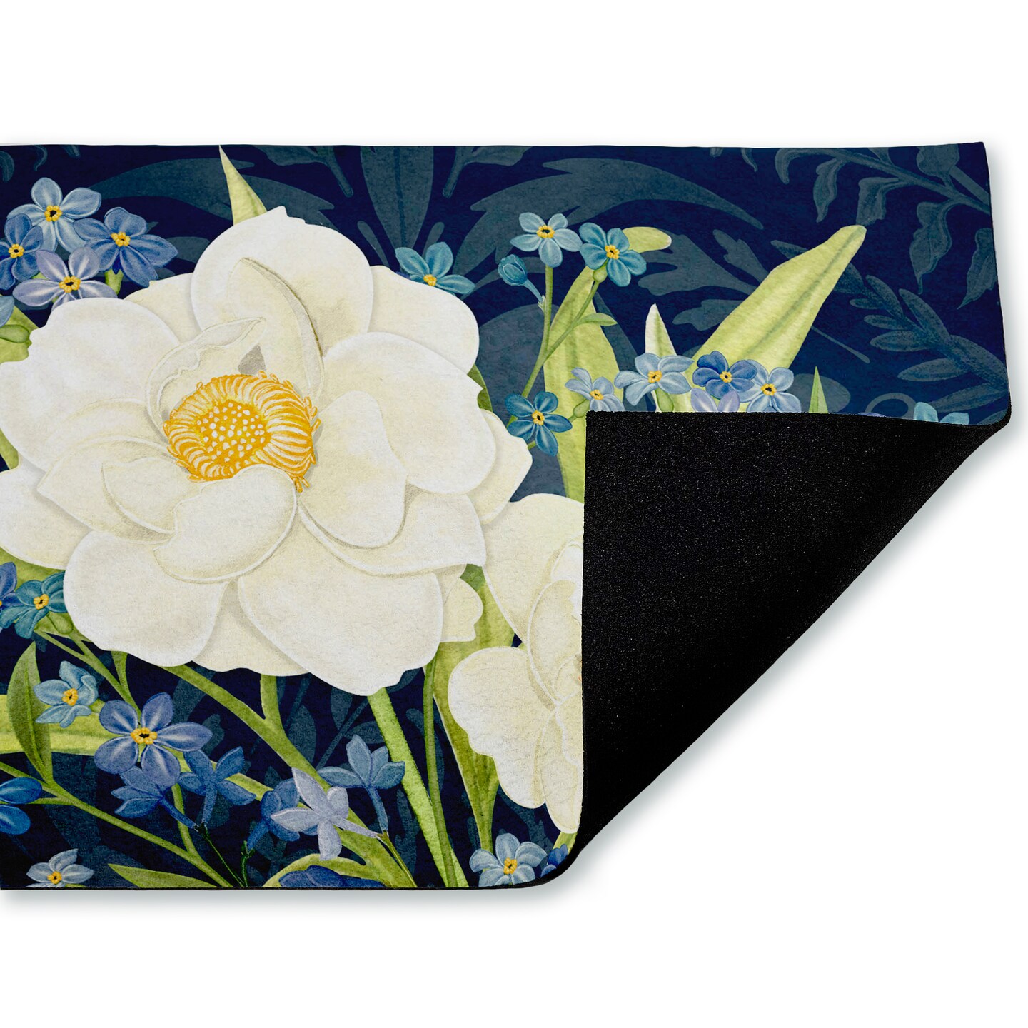 Stupell Industries Enchanted Midnight Garden Printed Outdoor Door Mat, design by Nicole Tamarin, 18"x30"