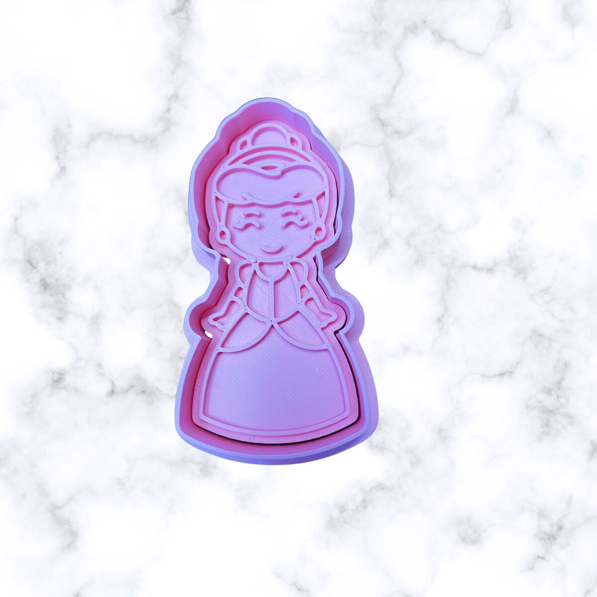 fairy Tale Princess and Princess friends and Carriage Cookie cutter and stamps fondant cutter