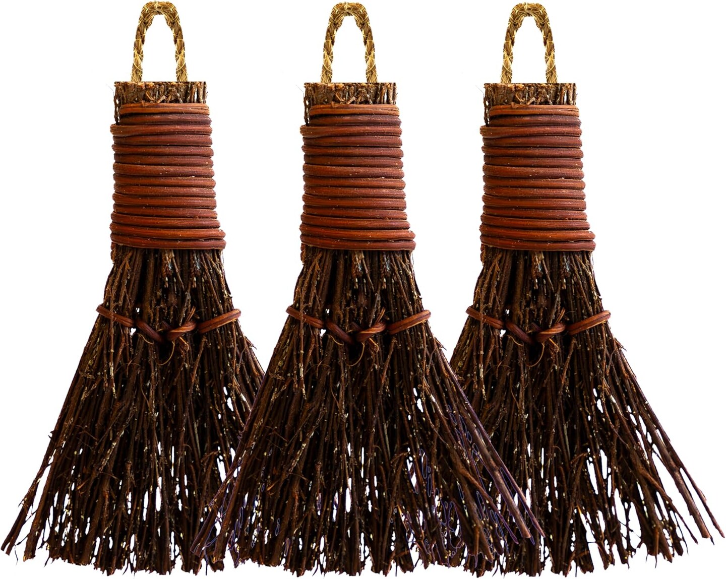 Cinnamon Broom - Cinnamon Scented 3in - Mini Broomsticks - Decorative Witch Broom for Door Protection