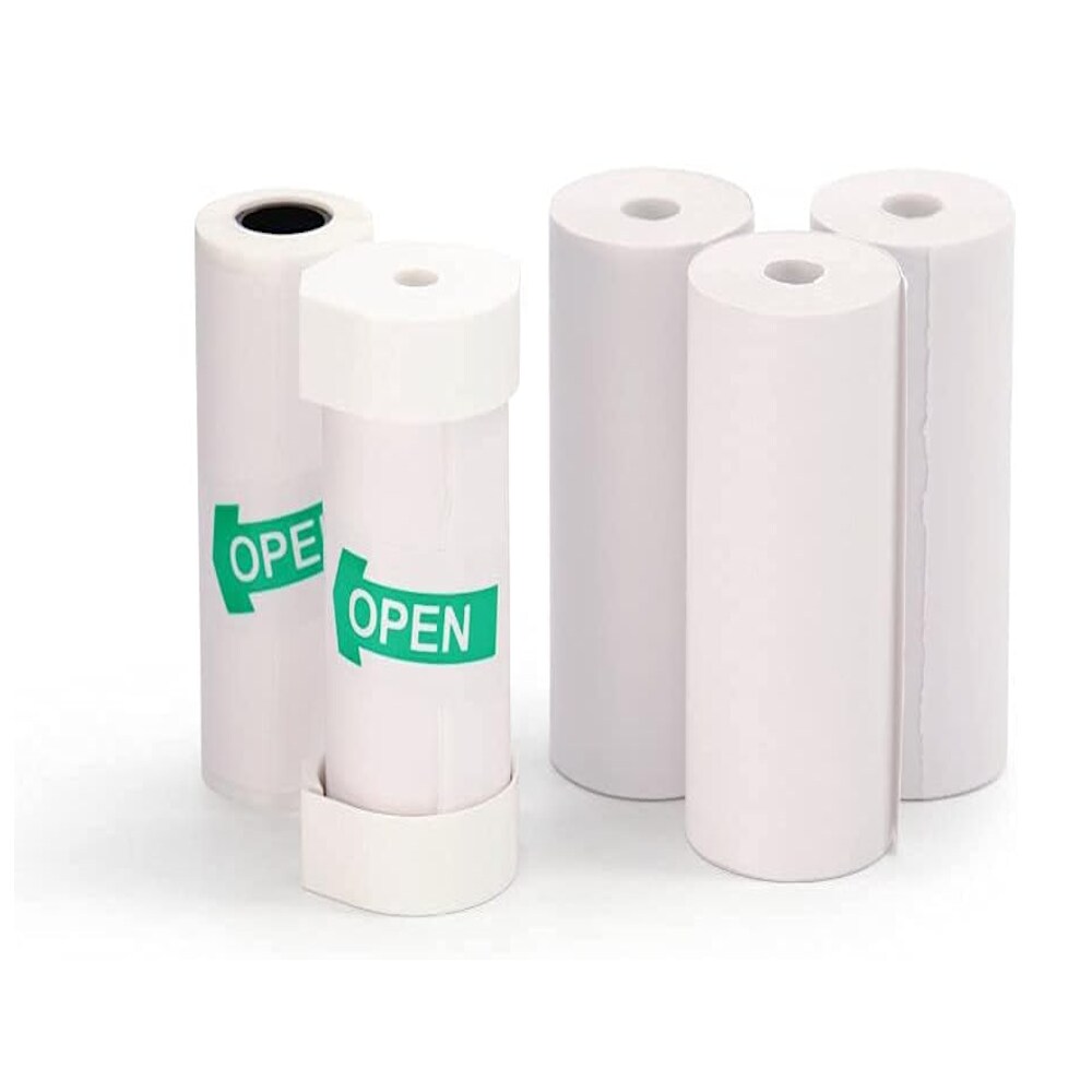 Kidamento Instant Print Kids Camera Original BPA-Free BPS-Free Thermal Printing Paper Roll Refill Set 57mm 2 1/4 Inch Width up to 300 Prints