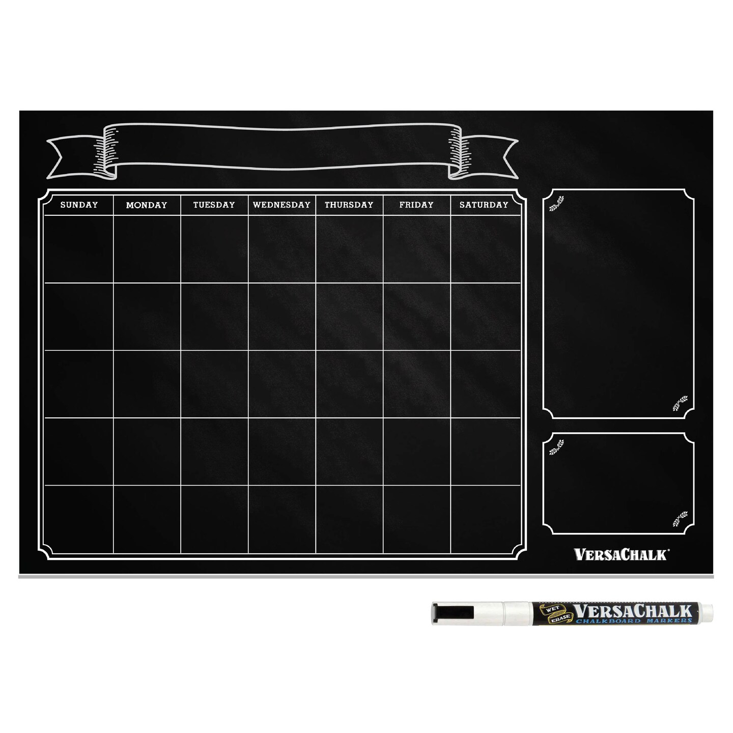 VersaChalk 24x36 Vintage Chalkboard Wall Calendar
