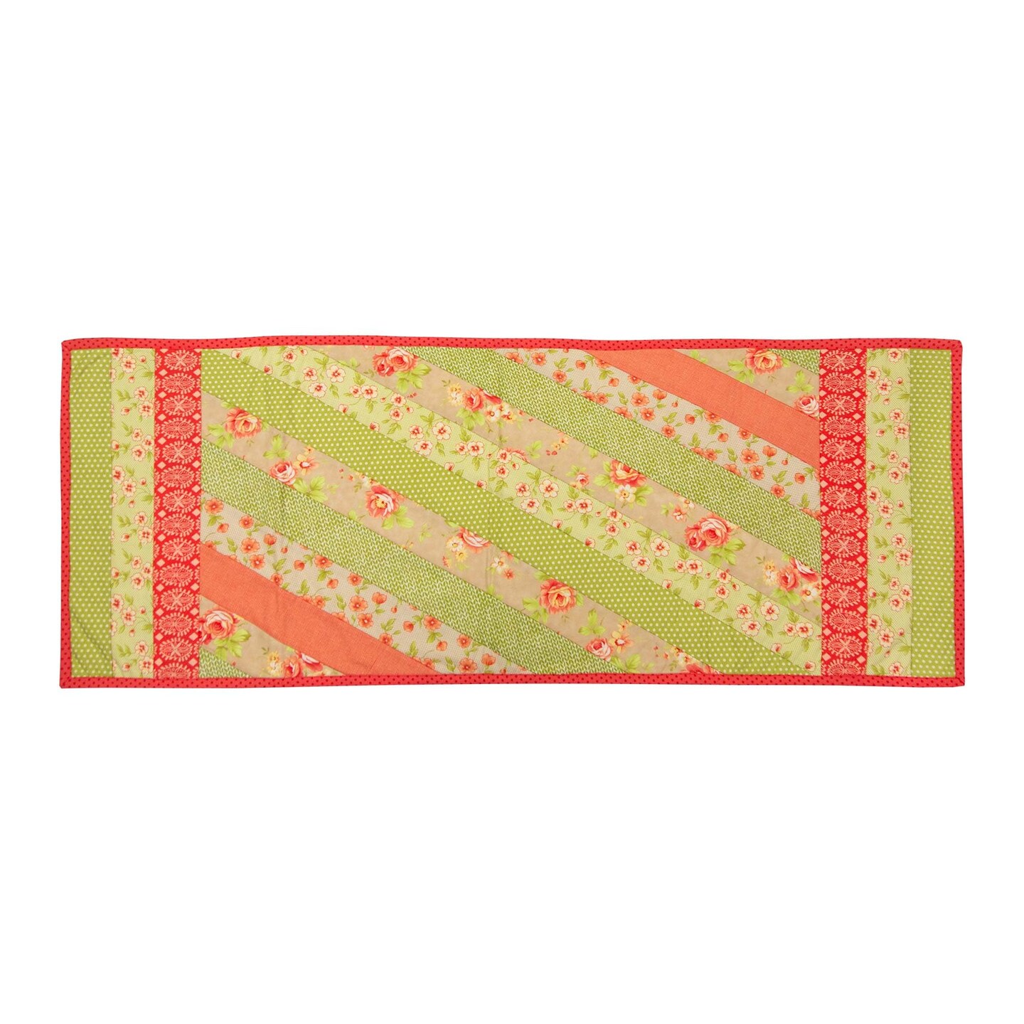 June Tailor Quilt As You Go Table Runner - Jakarta design, Natural ...