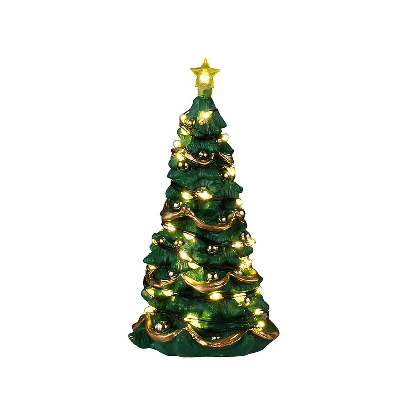 Joyful Christmas Tree - Lighted - Warm White - 4.5 Inch