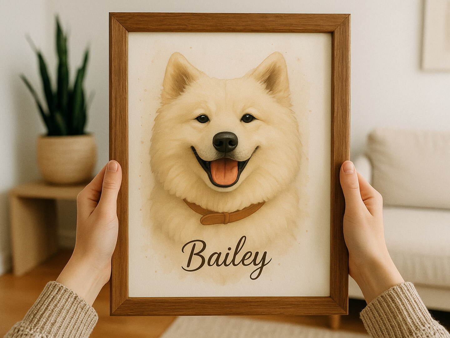 Pet and Owner Portrait – Custom Dog or Cat Artwork from Your Photo ...