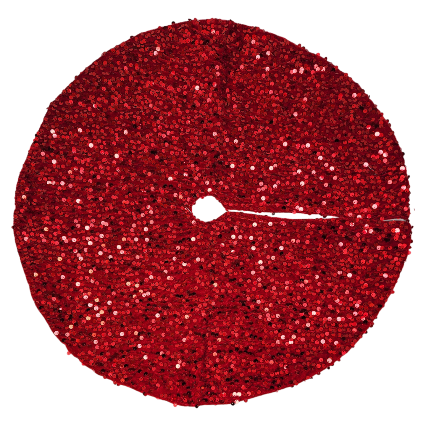 Sequin Mini Treeskirt - 20 Inch - Red