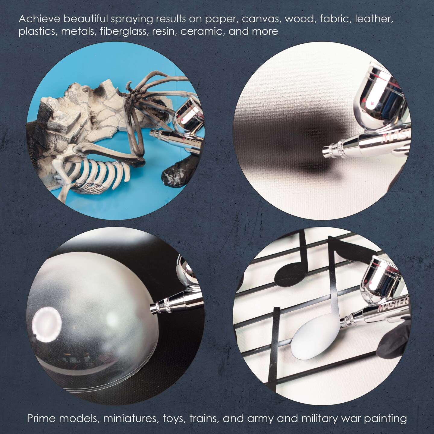 U.S. Art Supply Surface Primer Airbrush Paint Set - Black, White, Gray (4 oz) - Acrylic Primer Paint, Water-Based Acrylic Polyurethane for Miniatures, Models, Plastic, Metal, Wood, Canvas, 3D Prints