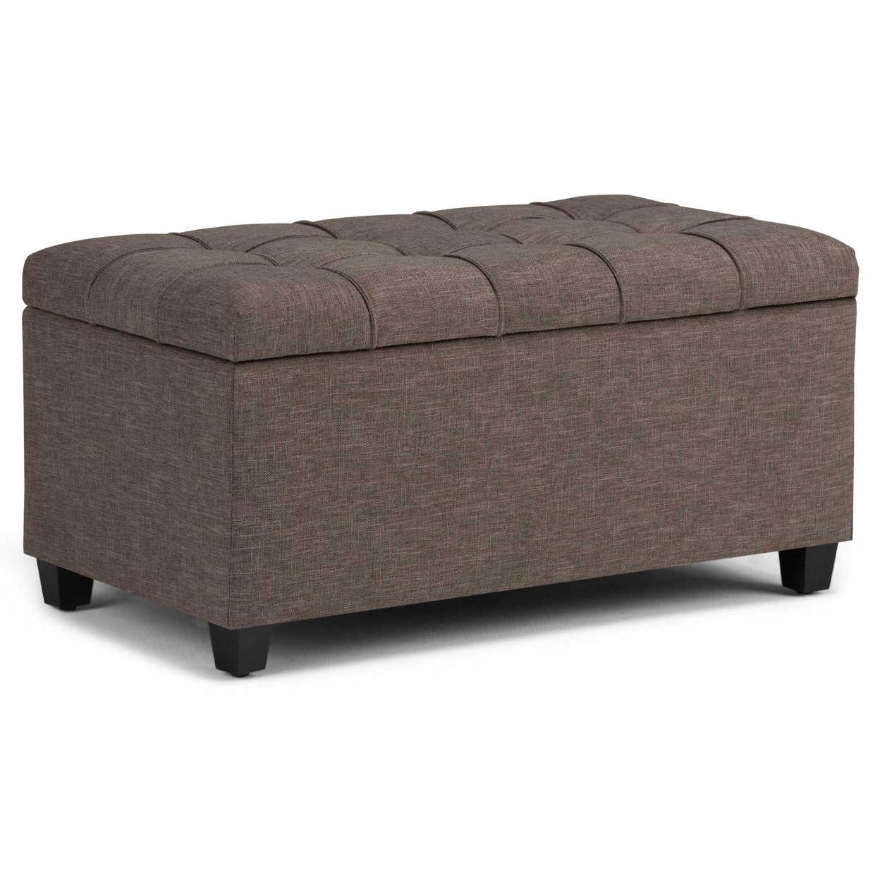 Simplihome Sienna 34&#x22;Rectangle Lift Top Storage Ottoman Bench Coffee Table