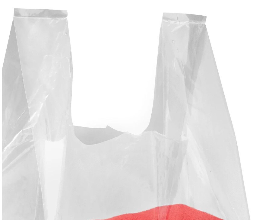 Super Tough T-Shirt Bags Plain 12 x 7 x 22 Inch