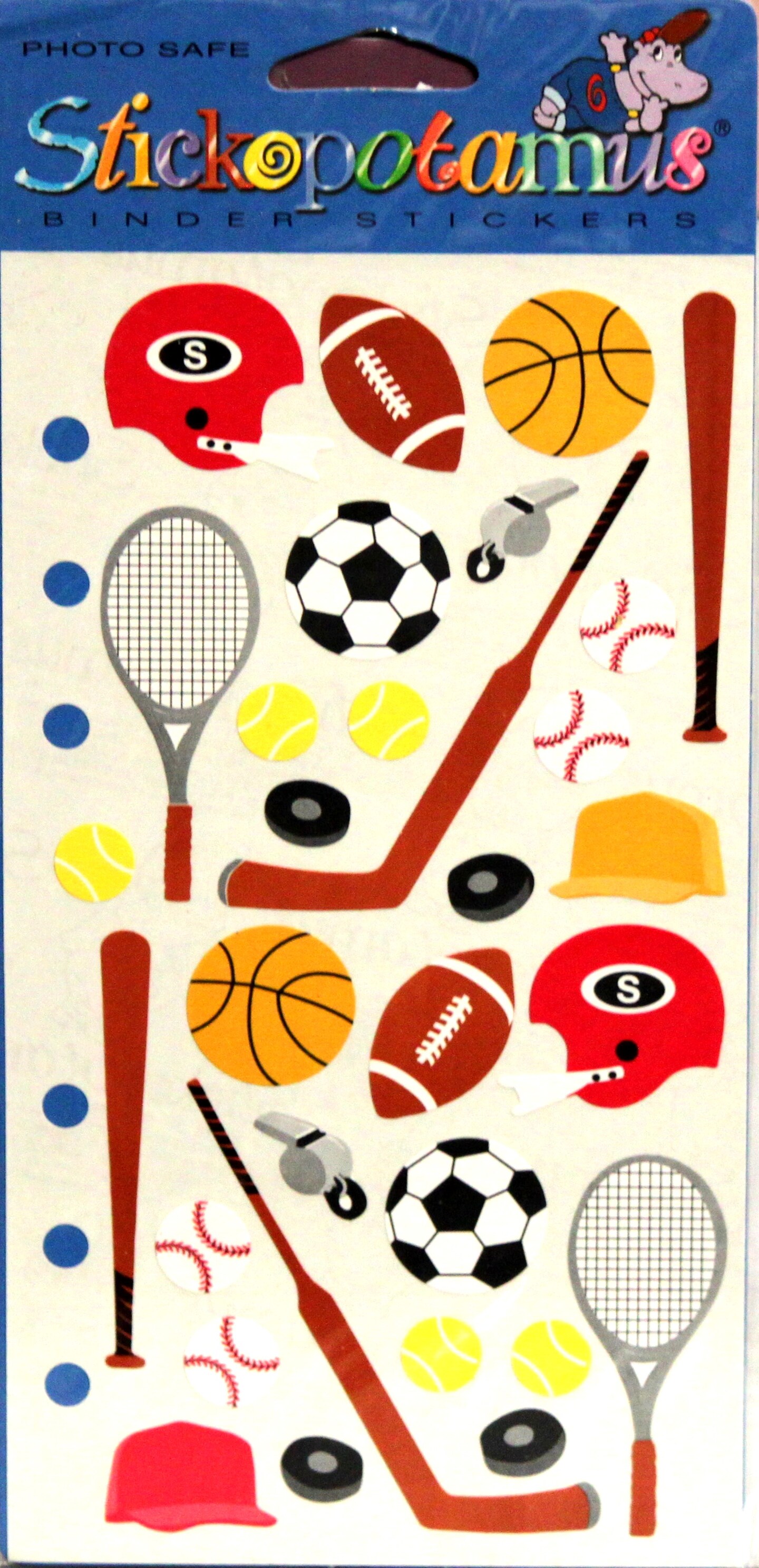 Stickopotamus Sports Equipment Binder Stickers