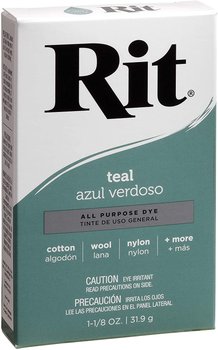 Rit Dye, Teal Rit All-Purpose Powder Dye, 1-1/8 oz