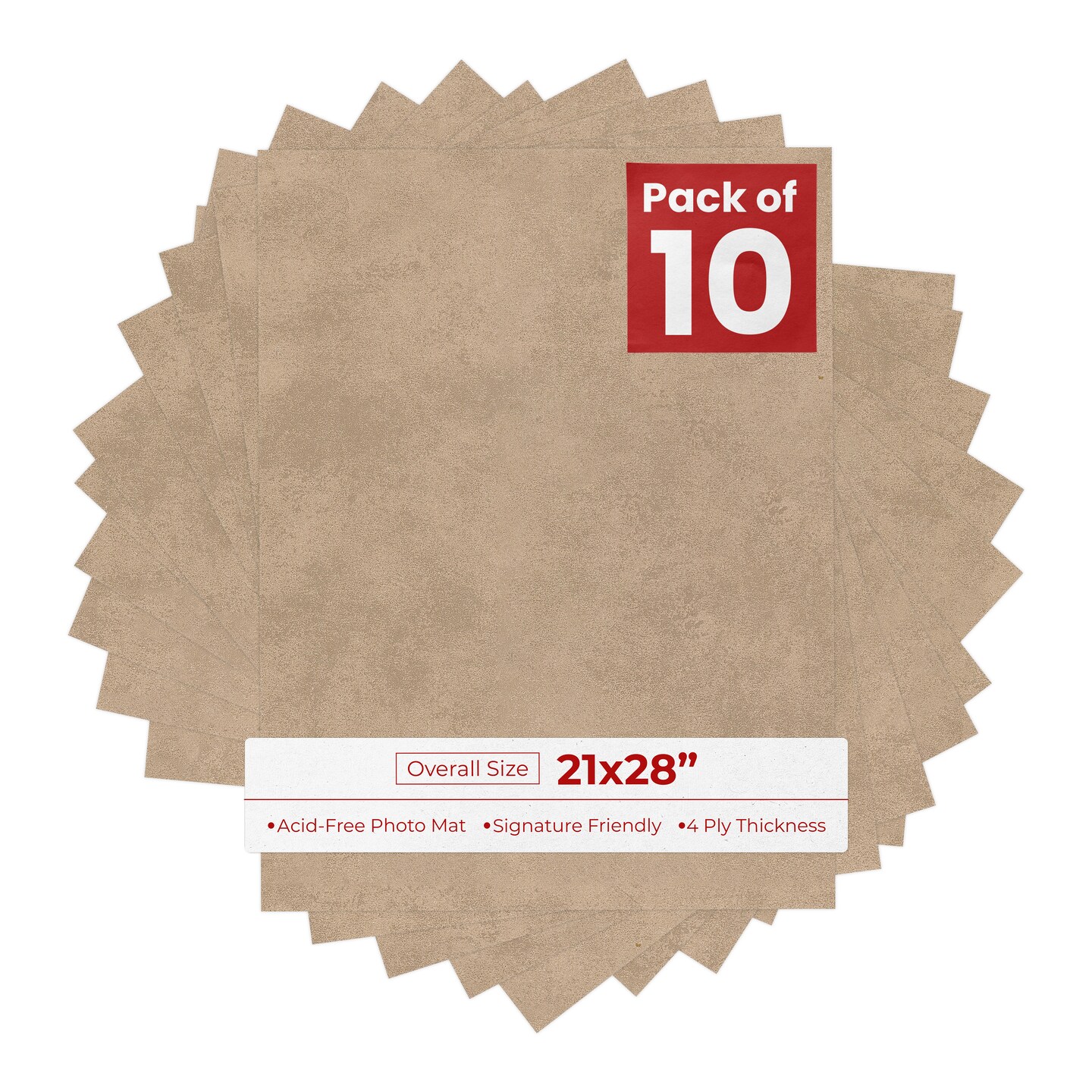 21x28 Earthen Taupe 21x28 Uncut Mat Board - Blank Sheets, No Opening, Color ...