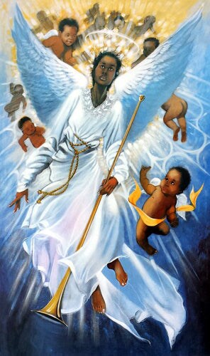 Framed Art Angel: Into the Light by Henry C. Porter - Serene Wall