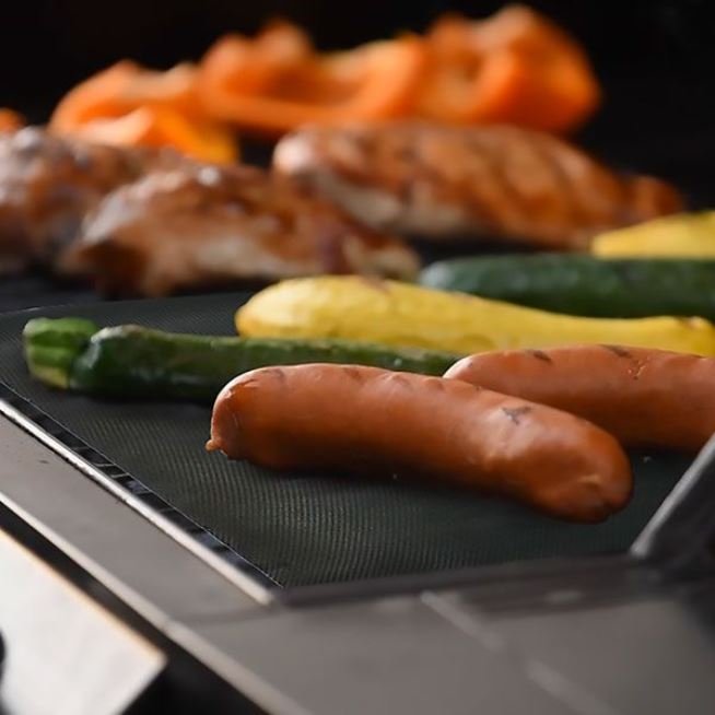 Norpro 7pc Reusable Heat Resistant Grill Mat Set - Includes Multiple Sizes