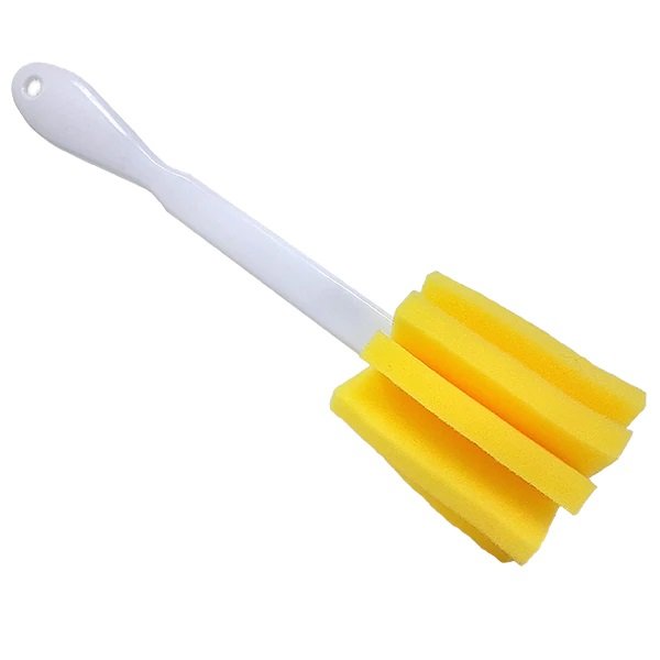 Lola Durable Non-Scratch Glass &#x26; Jar Cleaning Foam Sponge Brush with Long Handle