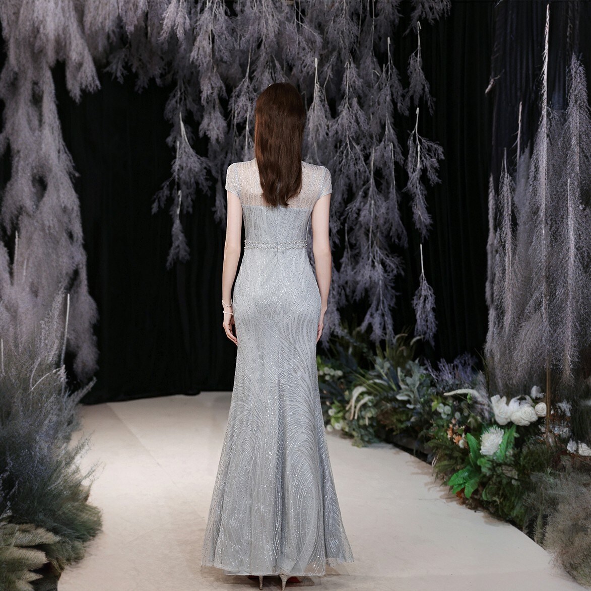 sachin and babi light blue dress abito da sposa vintage unico main image 1