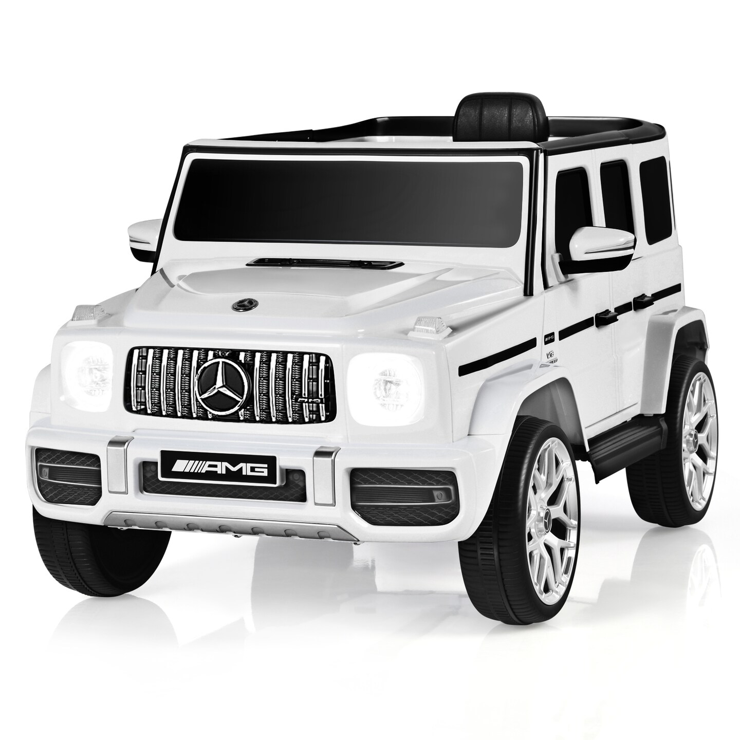 Steel Mercedes-Benz G63 Ride-On Car with Remote, Music and 2 Seats
