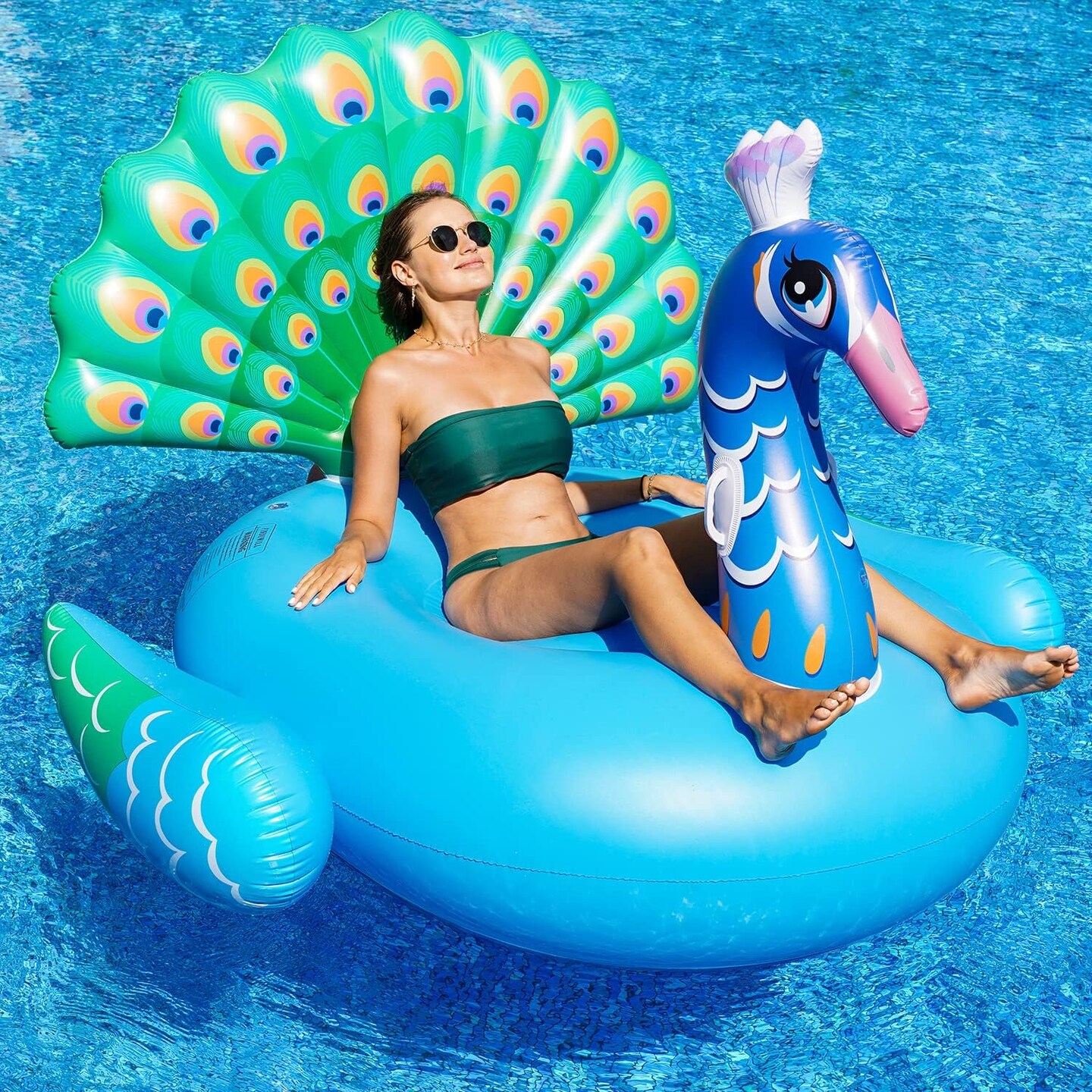 Pool Floats - Giant Inflatable Pool Float for Adult, Pool Accessories Large Pool Floaties Lounger, Beach Swimming Pool Party Decorations for Adults
