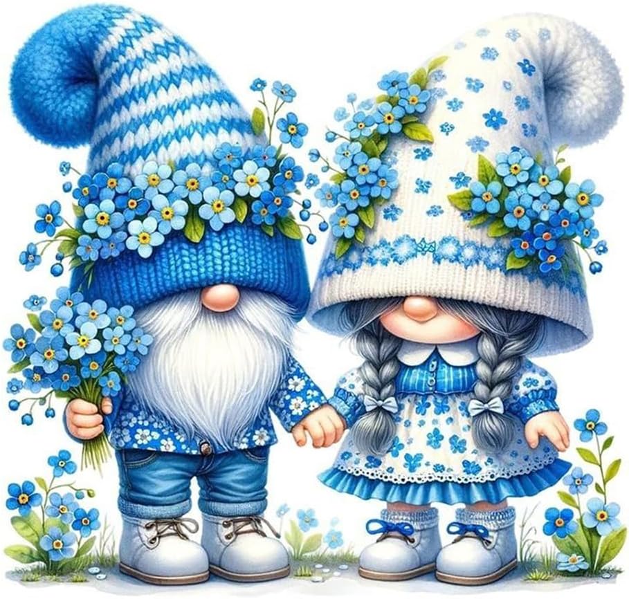 Diamond Art Painting Kits for Adults, Gnome Lovers Diamond Art Kits for Beginners