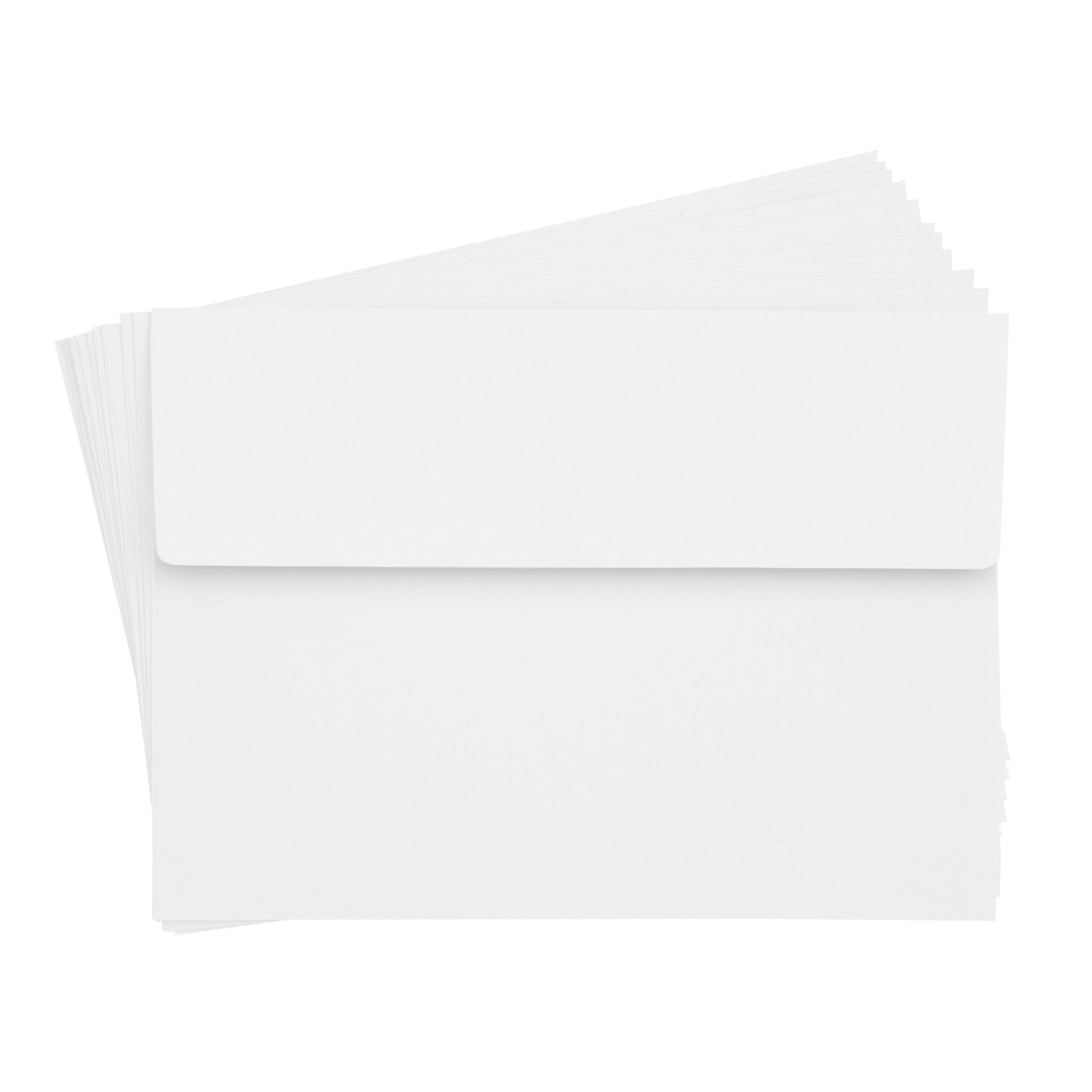 200-Pack 5x7-Inch White Envelopes with Square Flap and Peel and Press Closure for For Birthday, Wedding, and Anniversary Party Invitations, Greeting Cards, Thank You Notes