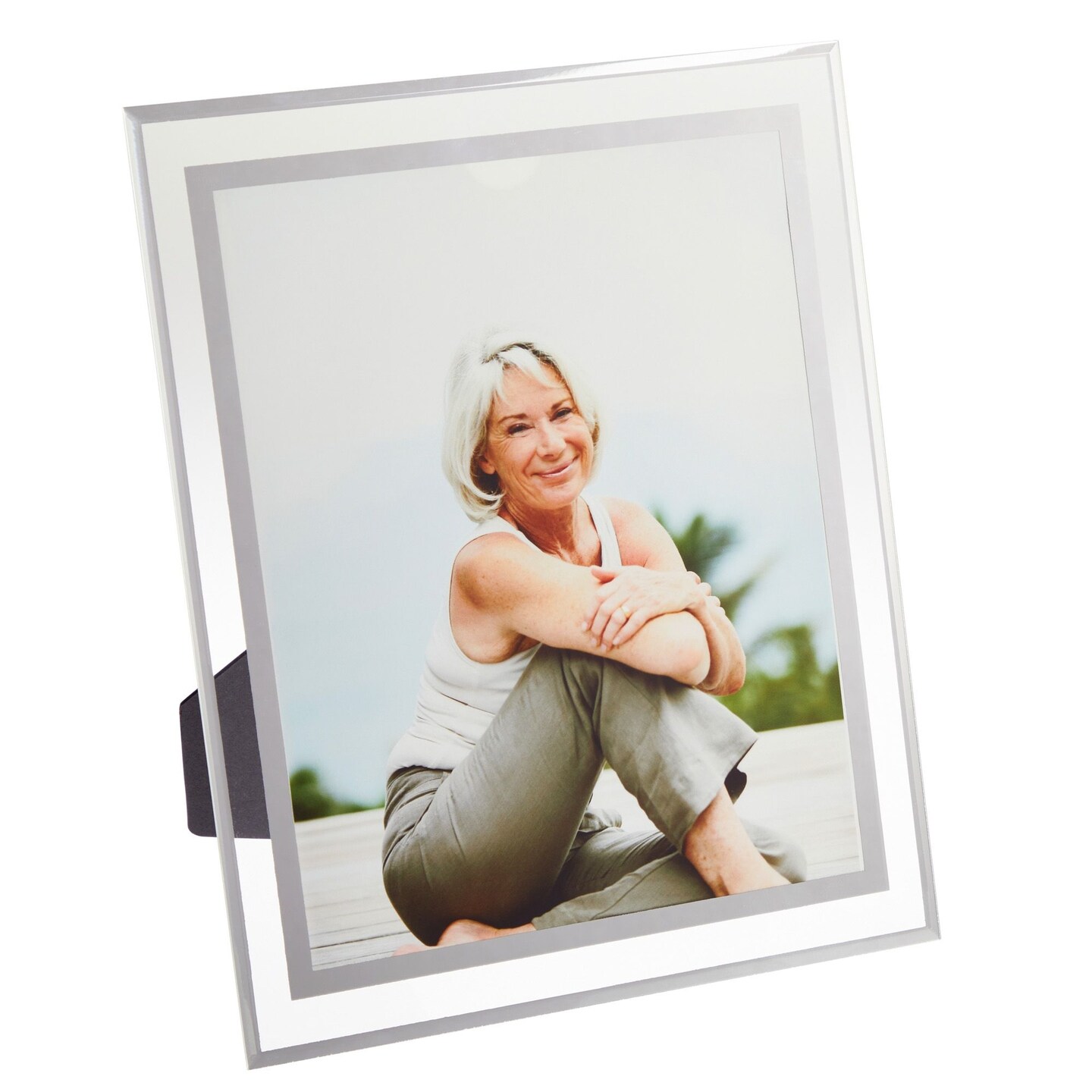 4 Pack 8.5x11 Glass Certificate Frames with Stand for Documents, Diplomas Awards, for Tabletop, Hanging