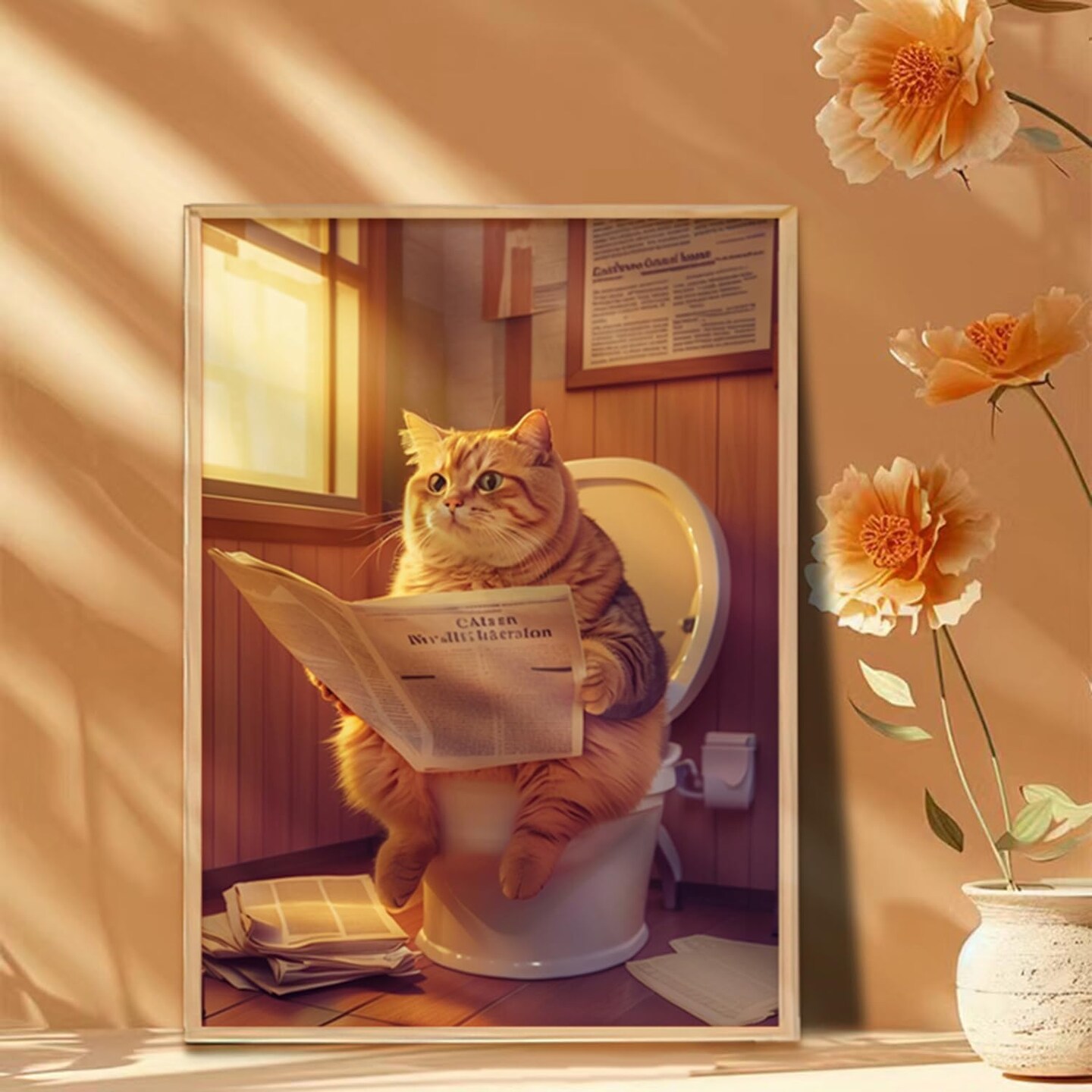 DIY Diamond Painting Kits for Adults, Cat Round Full Drill Diamond Dots Paintings 5D Diamonds Gem Art and Crafts