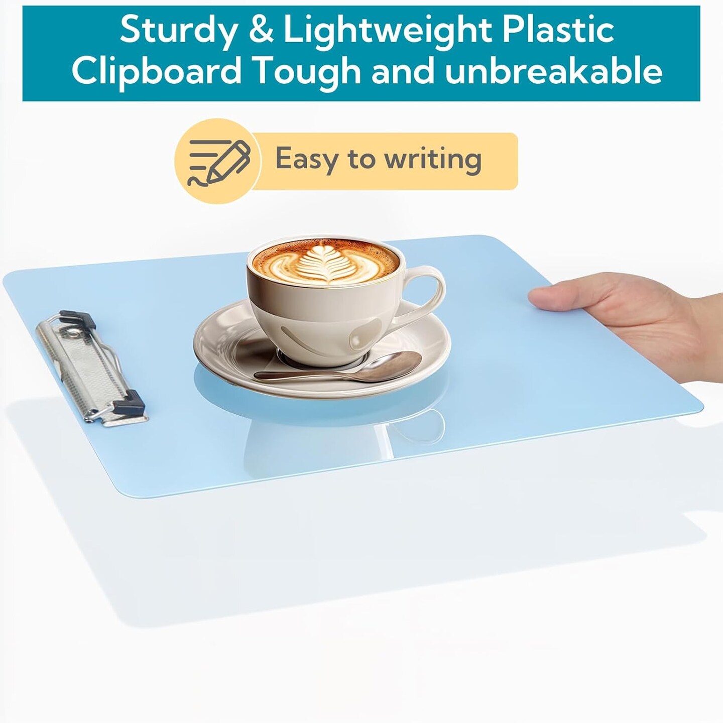 16 Pack Plastic Clipboards Multiple Colors Clip Boards with Low Profile Metal Clip, Hanging Clipboard, Standard A4 Letter Size for Students, Teachers, Doctors, Nurses, Office Clerks