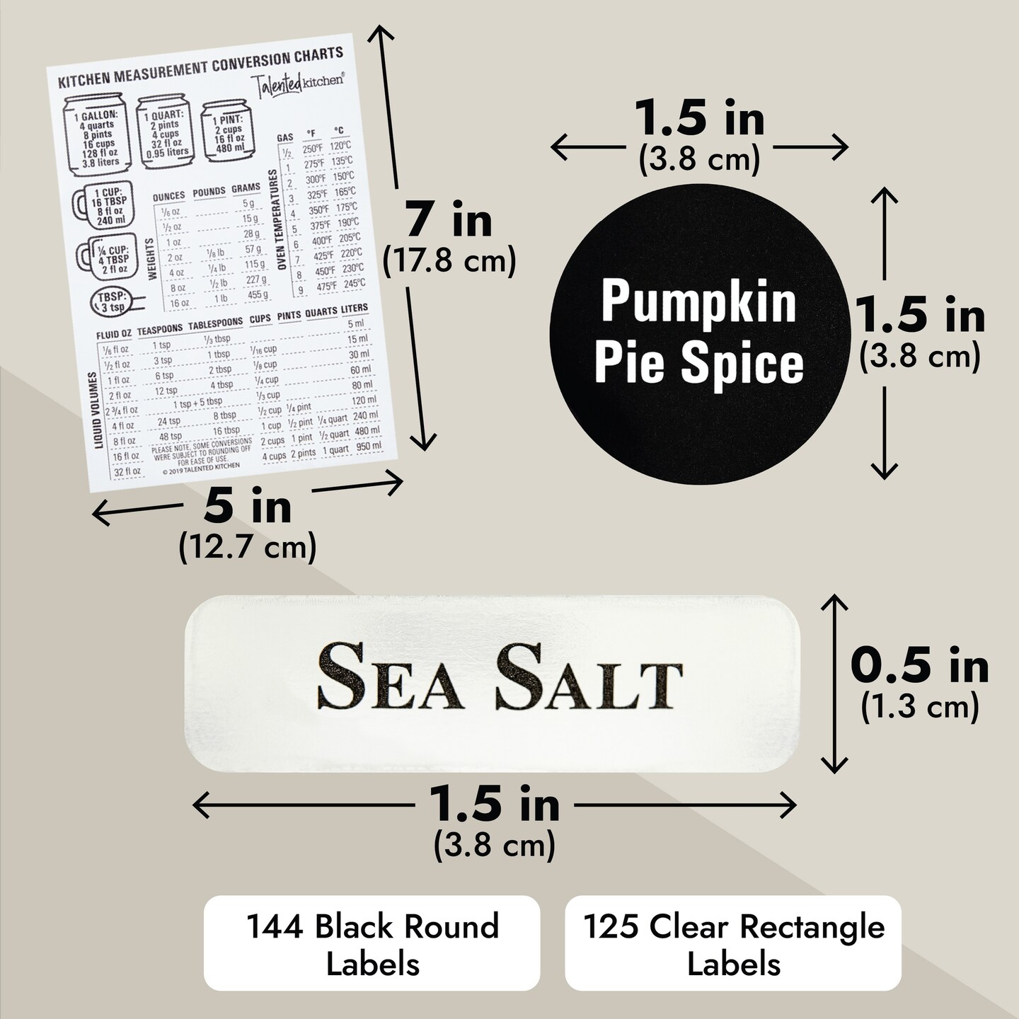 Talented Kitchen 4 Stainless Steel Wall-Mounted Spice Racks Organizer for Wall and Cabinet Door with 24 Pcs 4-Ounce Glass Spice Jars, 269 Preprinted Seasoning Labels (2 Styles)